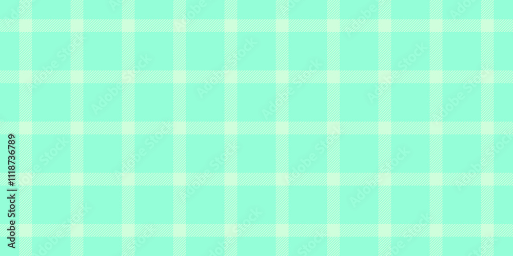 Indoor plaid seamless texture, greeting fabric pattern tartan. Velvet background textile vector check in mint and light colors. Indoor plaid seamless texture, greeting fabric pattern tartan. Velvet background textile vector check in mint and light colors.