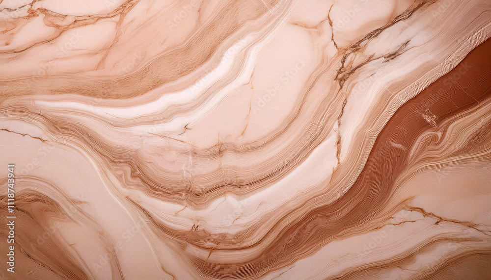 Natural swirls of mocha mousse and cream marble patterns and texture Natural swirls of mocha mousse and cream marble patterns and texture