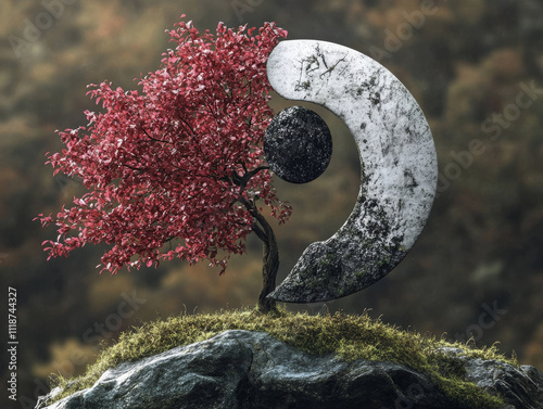 yin and yang concept Harmony and balance 