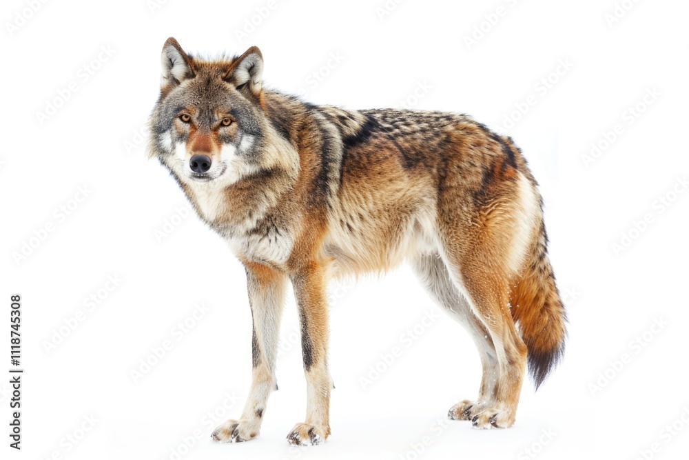 Obraz premium wolf isolated over a white background wolf wolf