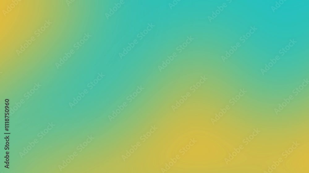 Abstract backdrop blurred turquoise yellow soft gradient. background moving of multicolor slow motion background