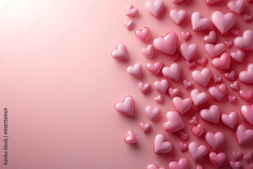 A soft pink gradient Valentine’s Day background with delicate floating hearts, leaving the center open for text, perfect for romantic designs or messages.
A soft pink gradient Valentine’s Day background with delicate floating hearts, leaving the center open for text, perfect for romantic designs or messages.