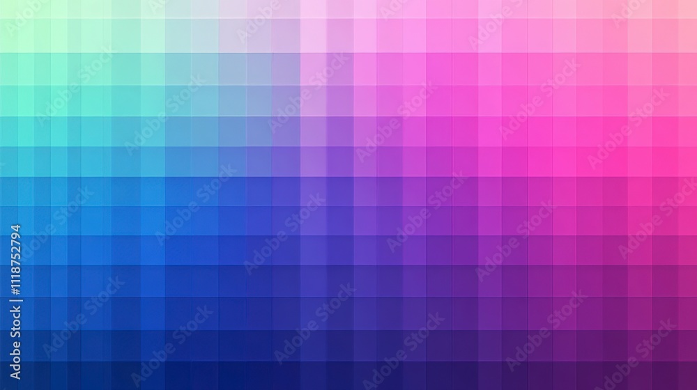 Abstract Pixelated Gradient Background - Teal, Blue, Purple, Pink Abstract Pixelated Gradient Background - Teal, Blue, Purple, Pink