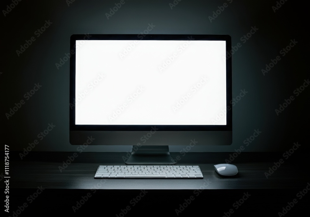 Modern computer,laptop with blank screen background. Modern computer,laptop with blank screen background.
