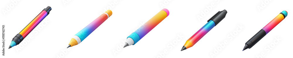 pen - 3d Set on transparent background PNG file pen - 3d Set on transparent background PNG file