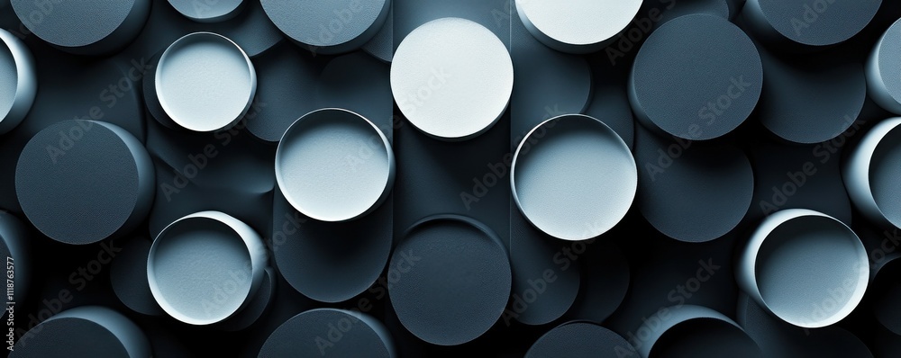 Modern 3D geometric pattern in monochrome tones Modern 3D geometric pattern in monochrome tones