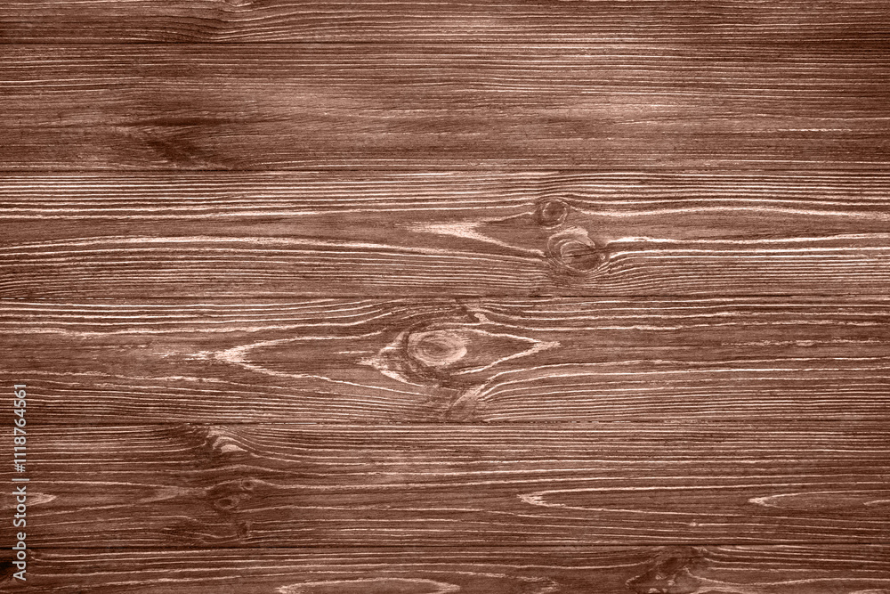 Obraz premium Wooden texture background from boards in trendy color 2025 mocha mousse