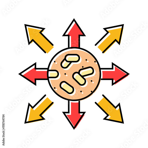 quality control wood pellets color icon vector. quality control wood pellets sign. isolated symbol illustration