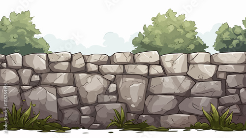 Beautiful Stone Wall Background for Banners, Wallpapers, and Designs