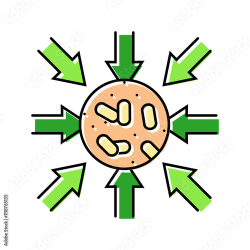 export wood pellets color icon vector. export wood pellets sign. isolated symbol illustration