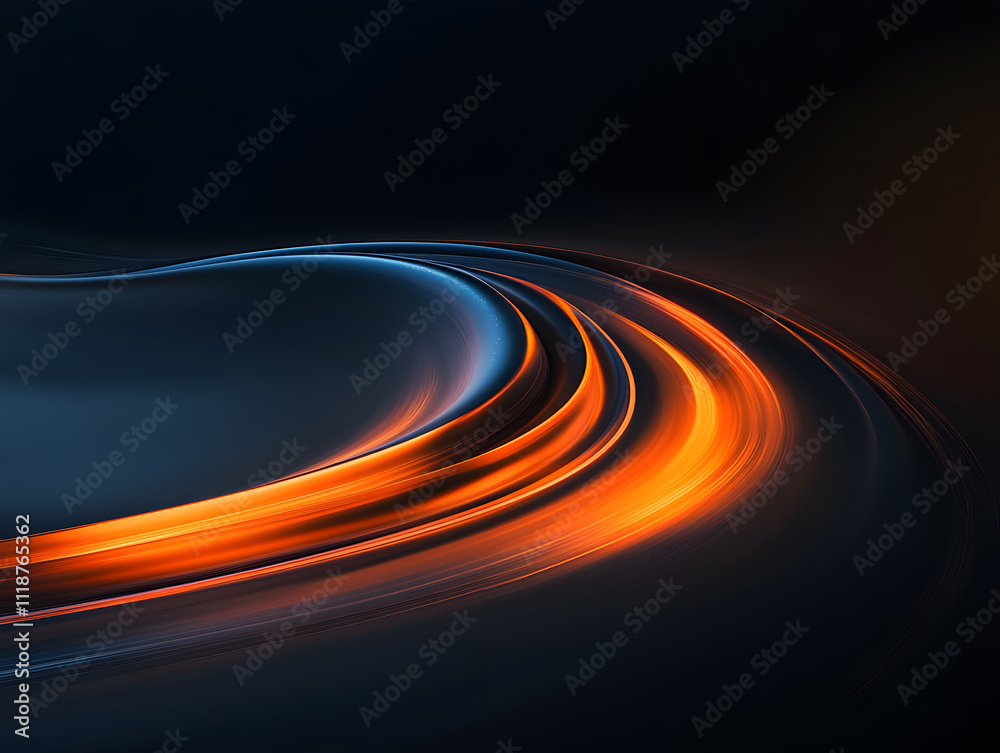 an explosion of orange and blue light on the black background an explosion of orange and blue light on the black background