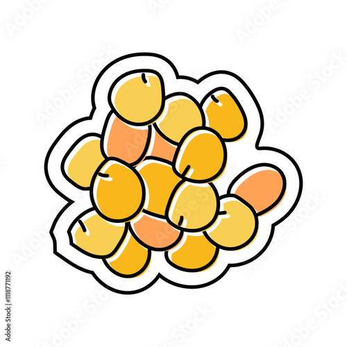 lupin allergen free product food color icon vector. lupin allergen free product food sign. isolated symbol illustration