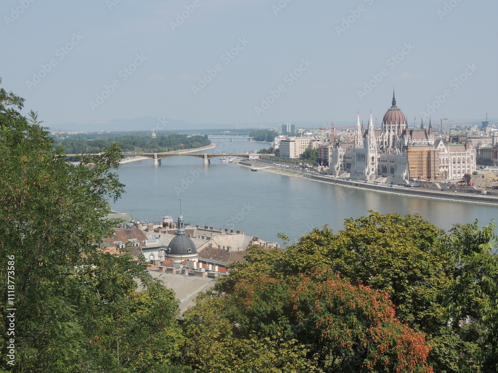 Naklejka premium Beautiful panorama of Budapest - Hungary
