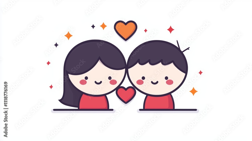 Couple embracing with heart and arrow vectors, modern and simple style, isolated white Couple embracing with heart and arrow vectors, modern and simple style, isolated white
