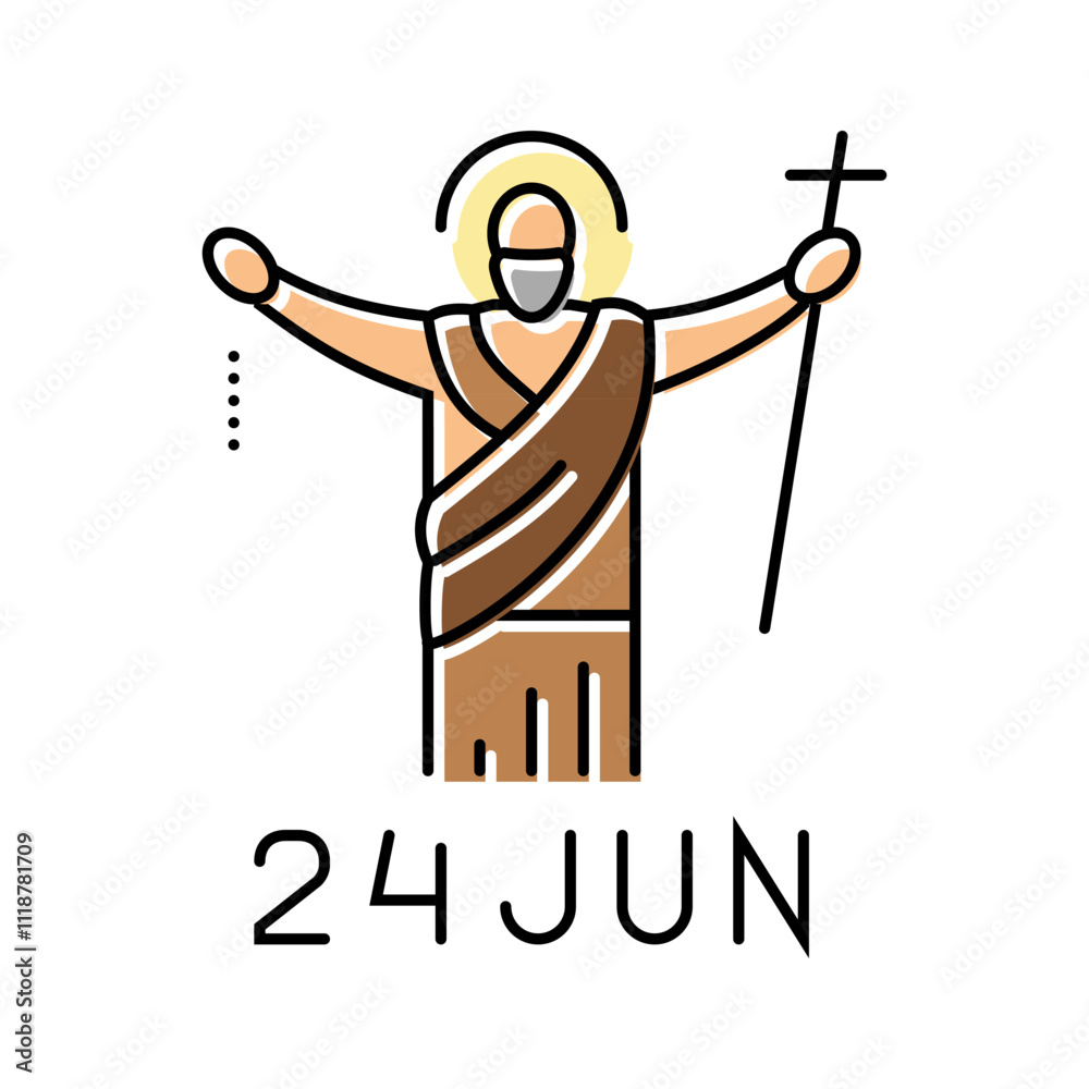 christ the king feast catholic holiday color icon vector. christ the king feast catholic holiday sign. isolated symbol illustration christ the king feast catholic holiday color icon vector. christ the king feast catholic holiday sign. isolated symbol illustration