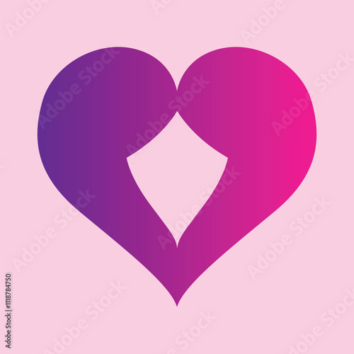 Heart with heartbeat line. Healthcare concept of heartbeat pulse line vector icon

