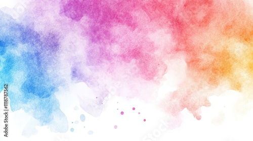 abstract colorful watercolor background, Colorful smoke watercolor against a white background, perfect for vibrant and artistic designs. posters, covers, and artistic projects.splash watercolor