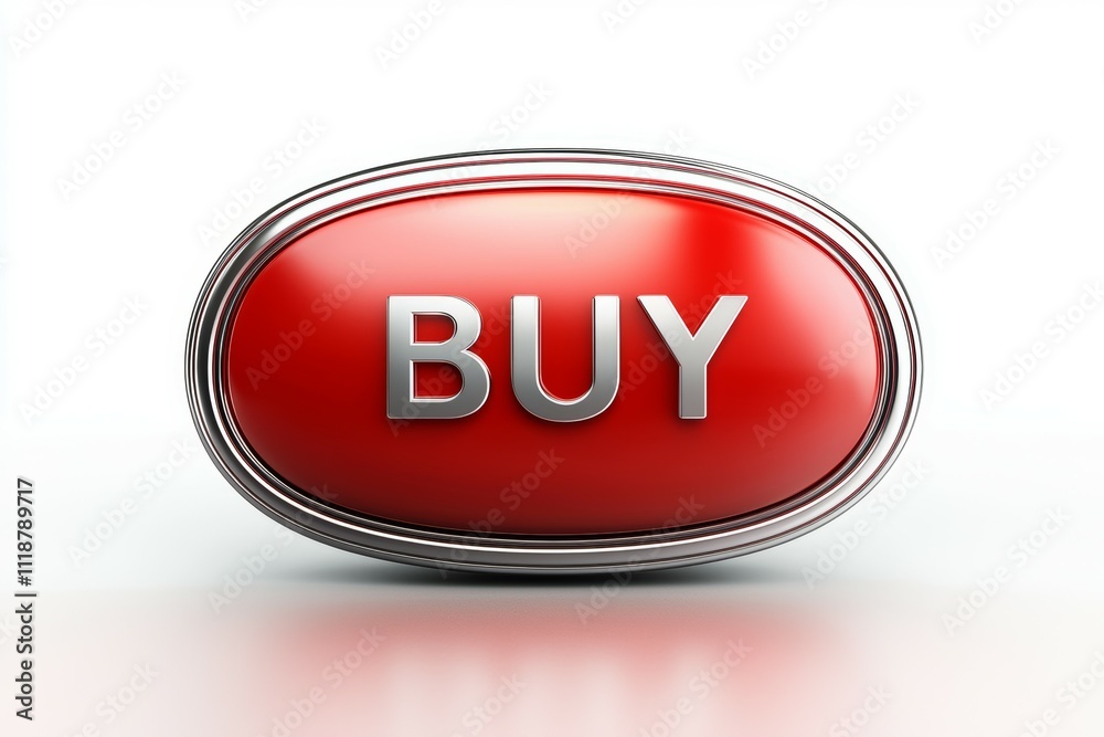 A red button with the word buy on it A red button with the word buy on it