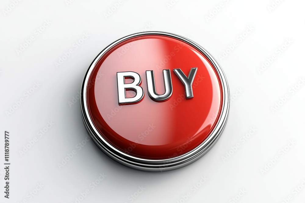 A red button with the word buy on it A red button with the word buy on it