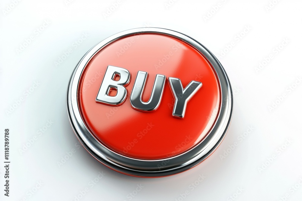 A red button with the word buy on it A red button with the word buy on it