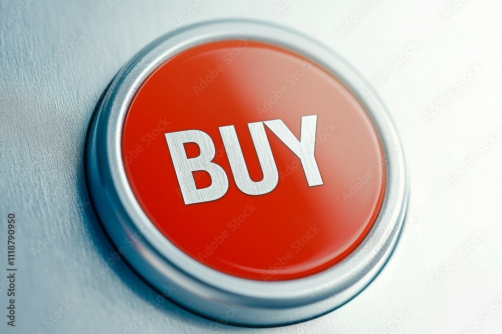 A red button with the word buy on it A red button with the word buy on it