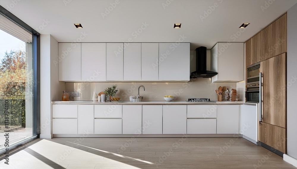 How to Create a Stylish and Functional Kitchen Workspace in Your White and Neutral Contemporary Kitchen for Efficiency