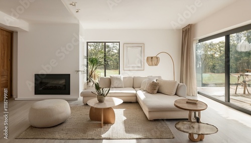 A Breath of Fresh Air White Living Room Design
