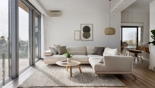 White and Neutral Living Room Window Treatments for a Bright and Airy Feel