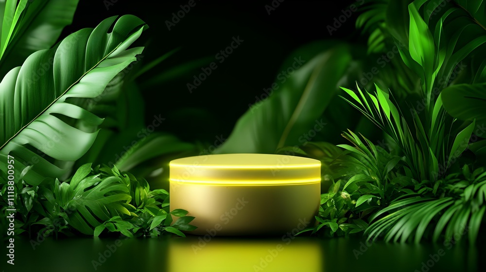 Tropical Green Product Display Platform Tropical Green Product Display Platform