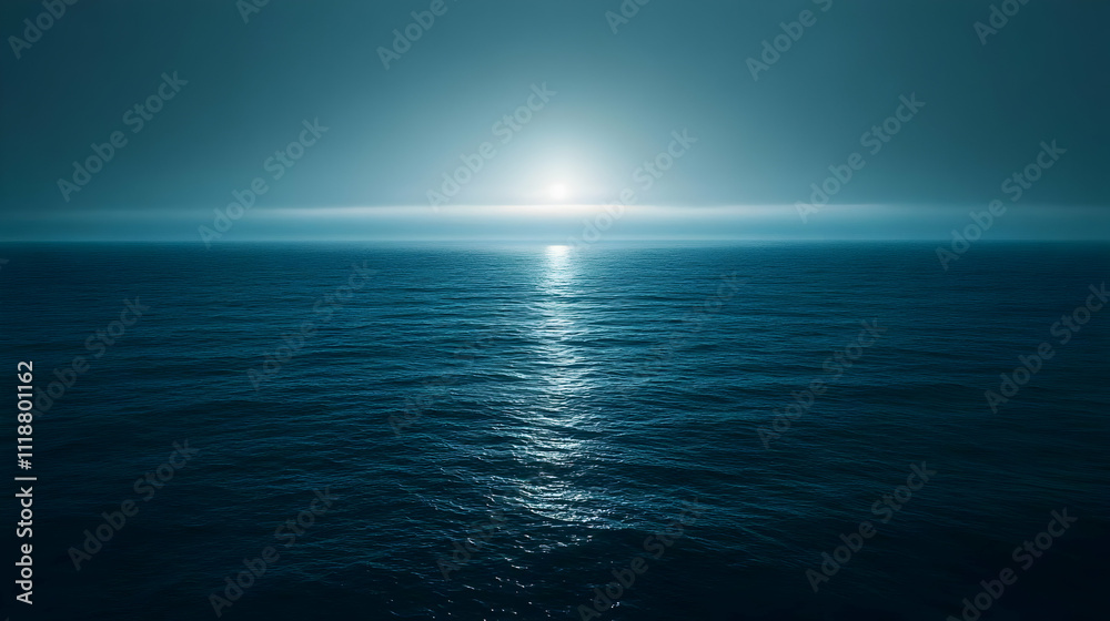 A tranquil ocean scene at sunset, evoking calmness and reflection. A tranquil ocean scene at sunset, evoking calmness and reflection.
