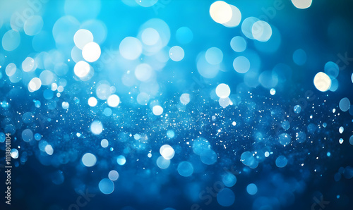 A serene blue background with soft bokeh effects, ideal for design and digital projects.