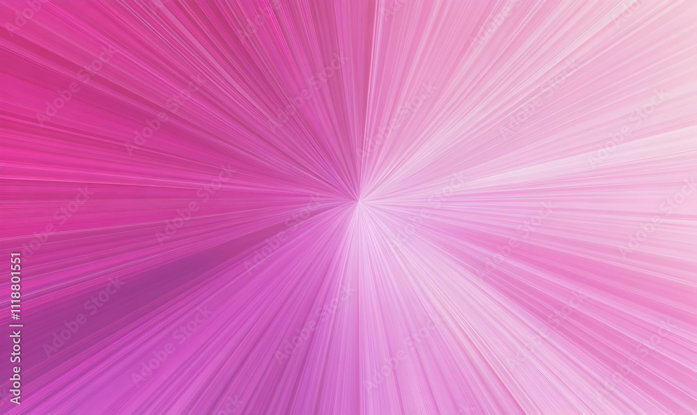 A vibrant burst of pink rays radiating outward, creating a dynamic and energetic visual effect.