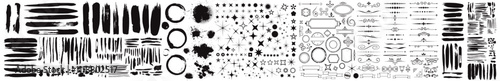 Black pen marker shapes
