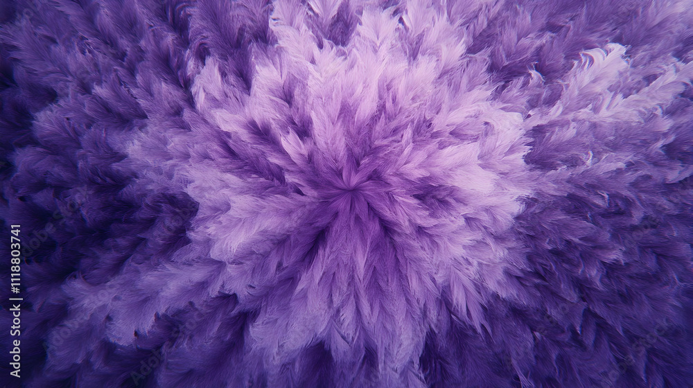 A vibrant abstract design featuring swirling purple textures resembling feathers. A vibrant abstract design featuring swirling purple textures resembling feathers.