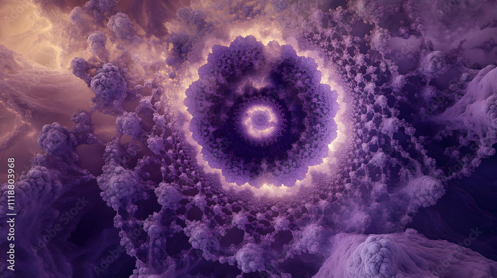 A vibrant, swirling fractal pattern in shades of purple, evoking a sense of depth and wonder. A vibrant, swirling fractal pattern in shades of purple, evoking a sense of depth and wonder.
