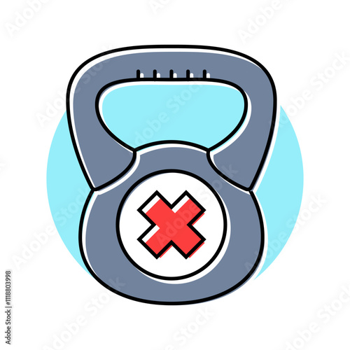 physical inactivity obesity overweight color icon vector. physical inactivity obesity overweight sign. isolated symbol illustration