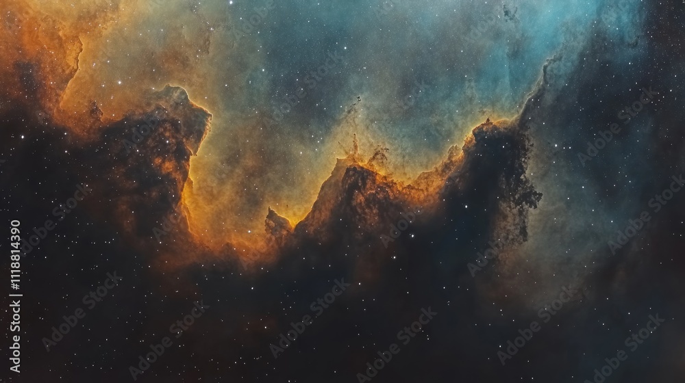 Cosmic Cliffs of the Carina Nebula: A Celestial Tapestry of Gas and Dust Cosmic Cliffs of the Carina Nebula: A Celestial Tapestry of Gas and Dust