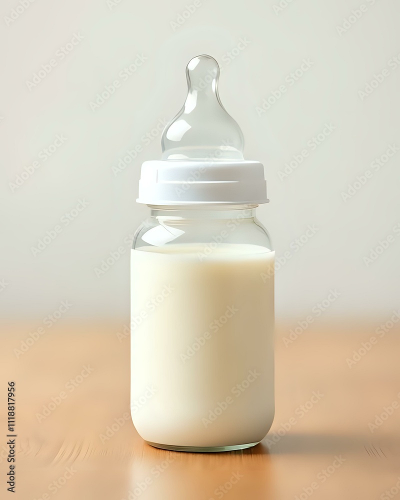 image d'un biberon de bébé rempli de lait pour le repas de bébé image d'un biberon de bébé rempli de lait pour le repas de bébé