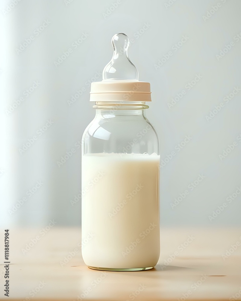image d'un biberon de bébé rempli de lait pour le repas de bébé image d'un biberon de bébé rempli de lait pour le repas de bébé