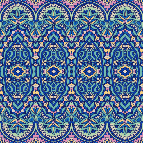 Trendy wallpaper. Damask style pattern Creative layout. Fashion Patchwork floral pattern with paisley and indian flower motifs.