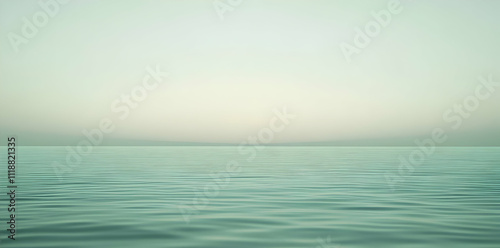 Wallpaper Mural A tranquil seascape with gentle waves and a soft gradient sky. Torontodigital.ca