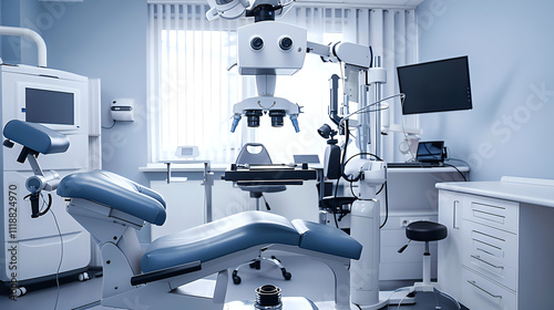 Modern Dental Clinic Interior with Equipment Setup