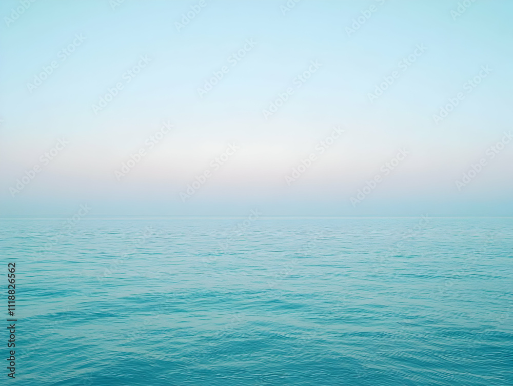 A serene ocean view with a soft gradient sky, evoking calmness and tranquility. A serene ocean view with a soft gradient sky, evoking calmness and tranquility.