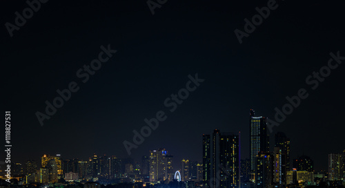 Wallpaper Mural The blurred background of fireworks (light trails) is beautiful at night, seen in the New Year holidays, Christmas events, for tourists to take pictures during public travel. Torontodigital.ca