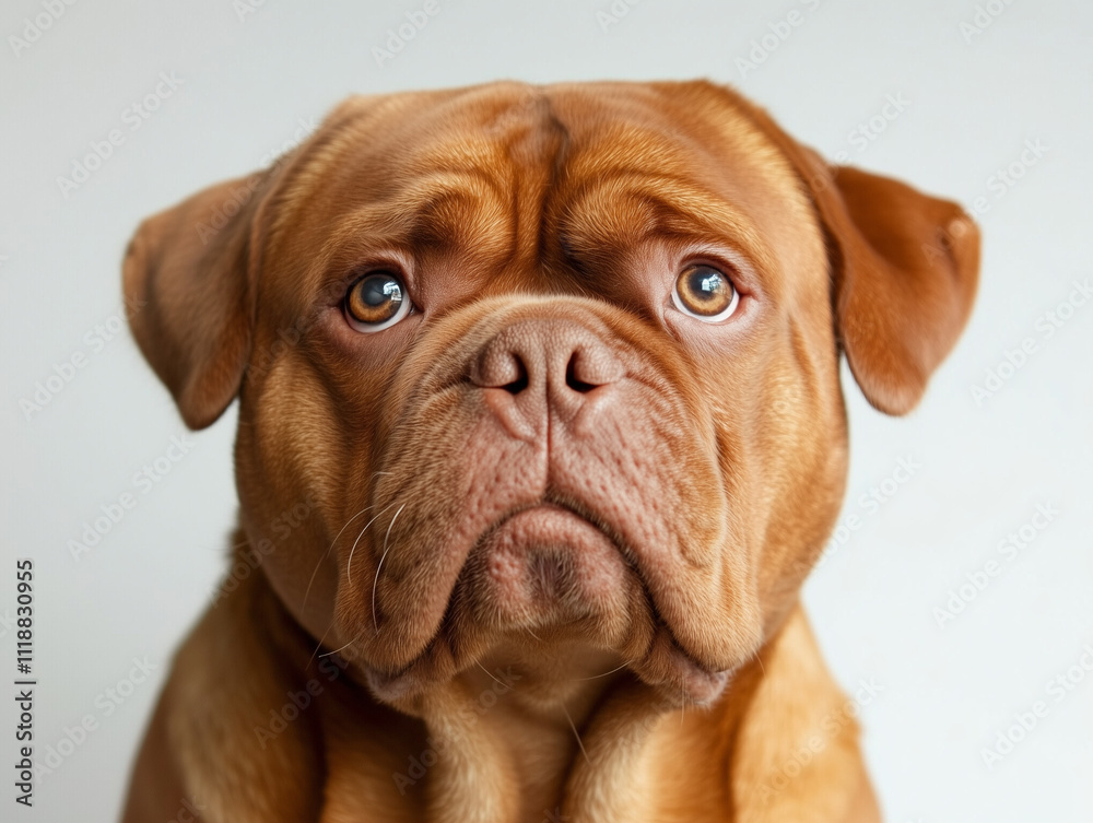 Dog Making Funny Expressions, Isolated on a Crisp White Background Dog Making Funny Expressions, Isolated on a Crisp White Background