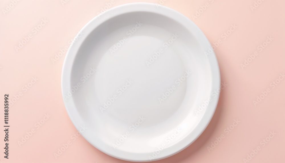 White circular frame on soft pink background, minimal design White circular frame on soft pink background, minimal design