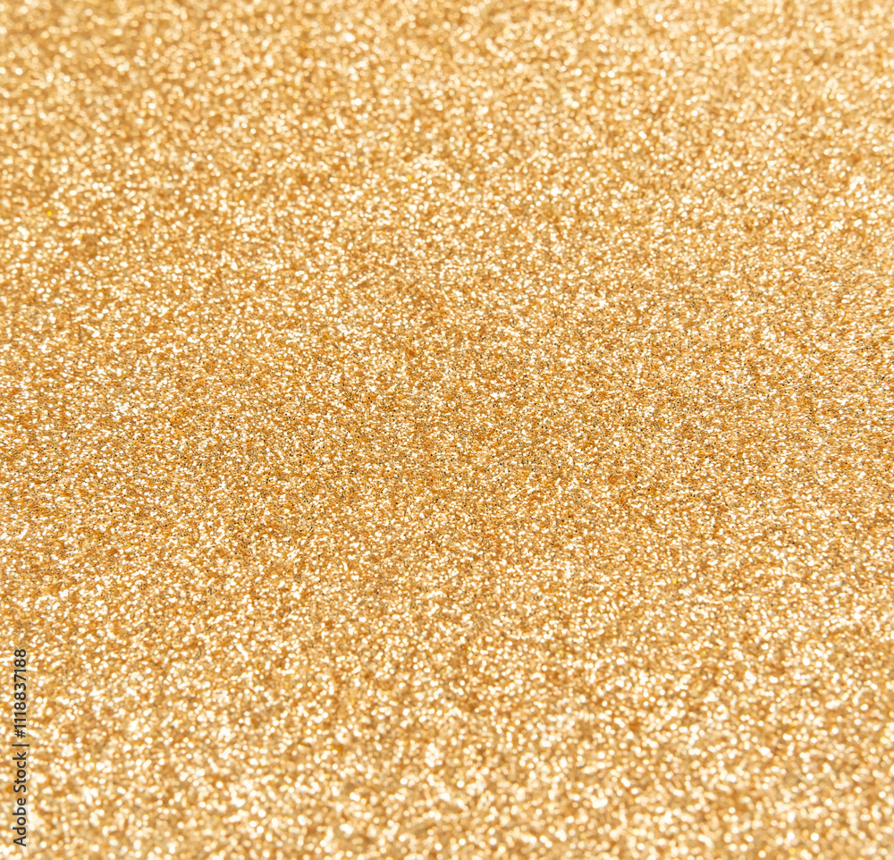 Golden glitter texture background with sequins and sparkles Golden glitter texture background with sequins and sparkles