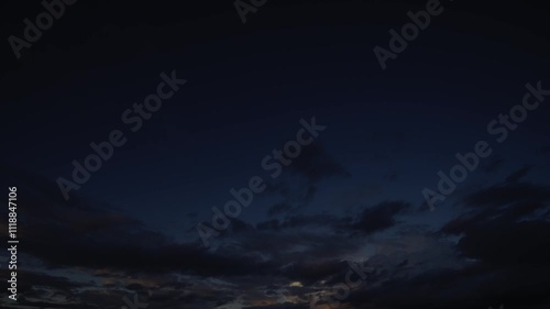 night sky with stars and clouds