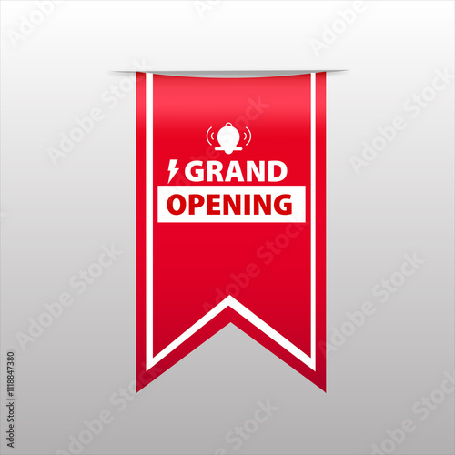 red flat sale business web banner for grand opening banner design