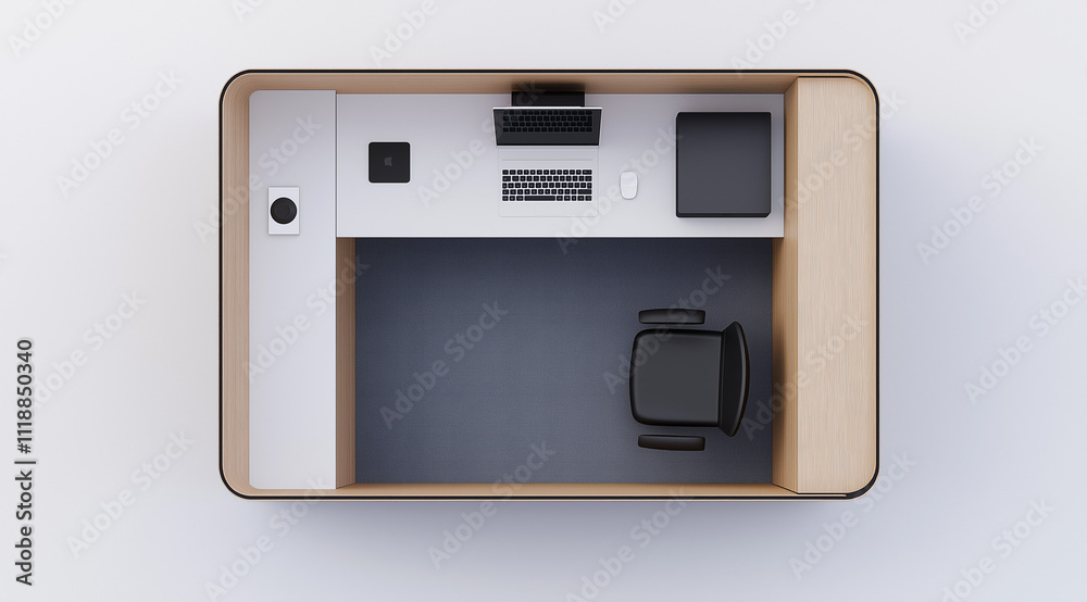 A Compact Home Office Setup: Streamlined and Efficient Space A Compact Home Office Setup: Streamlined and Efficient Space